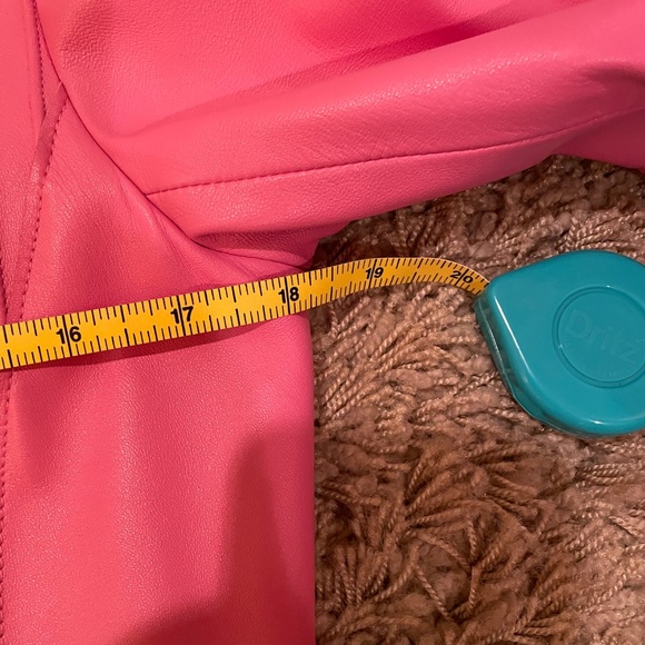 * St John Sport by Marie Gray pink leather jacket Sm - Picture 12 of 14